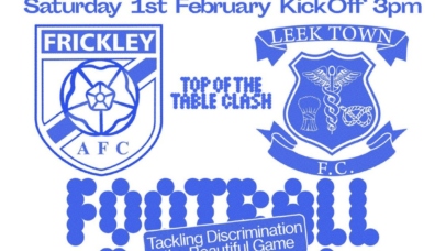Frickley supports Football vs Homophobia & Kick It Out