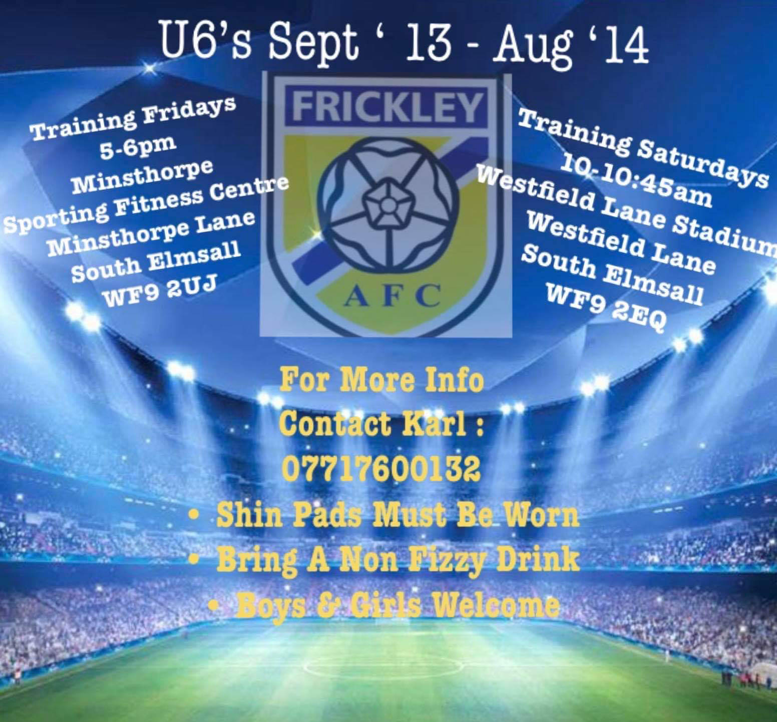 New Academy Training - U6s