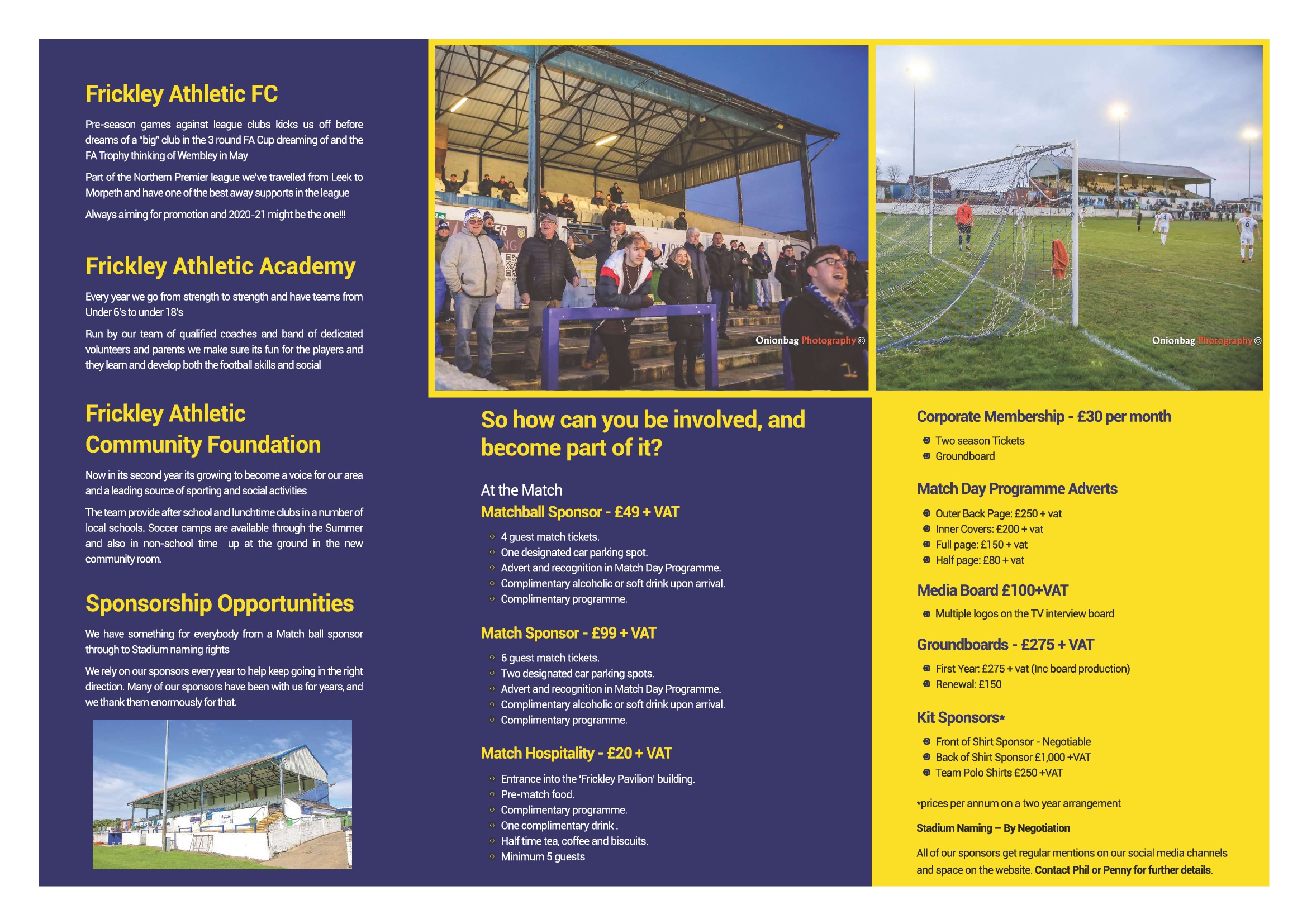 Our commercial brochure for season 20/21