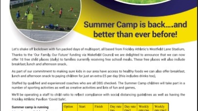 Summer Camp Flyer Information