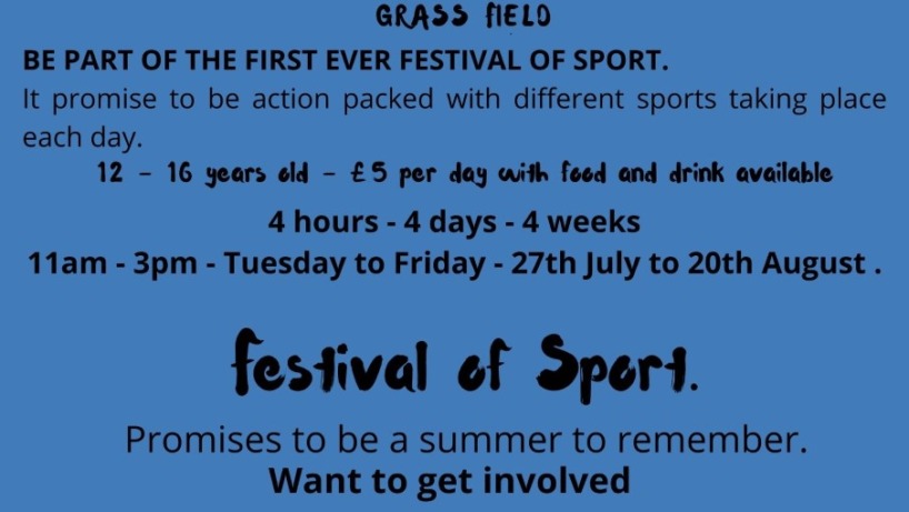 Our first ever Festival Of Sport - Summer 2021
