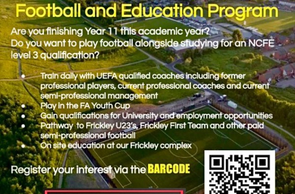 Frickley Football Scholarship 2024