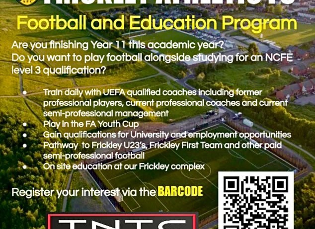 Frickley Football Scholarship 2024