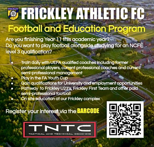 Frickley Football Scholarship 2024