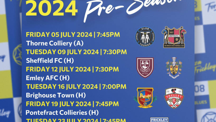 2024/25 Pre Season Friendlies