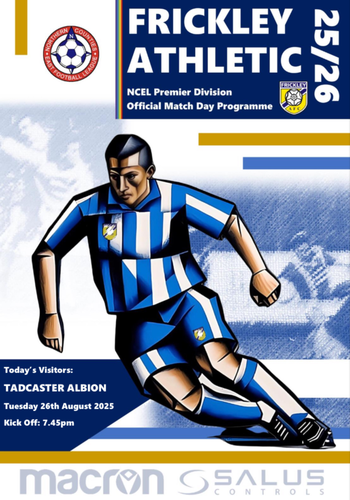FRICKLEY v TADCASTER ALBION – FREE DIGITAL PROGRAMME (26/8/25)
