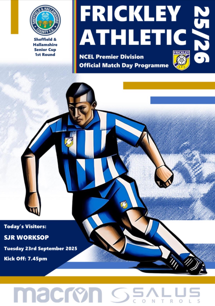 FRICKLEY v SJR WORKSOP – FREE DIGITAL PROGRAMME (SC1 23/9/25)