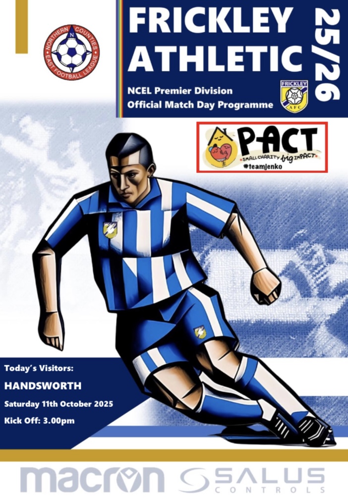 FRICKLEY v HANDSWORTH – FREE DIGITAL PROGRAMME (11/10/25)