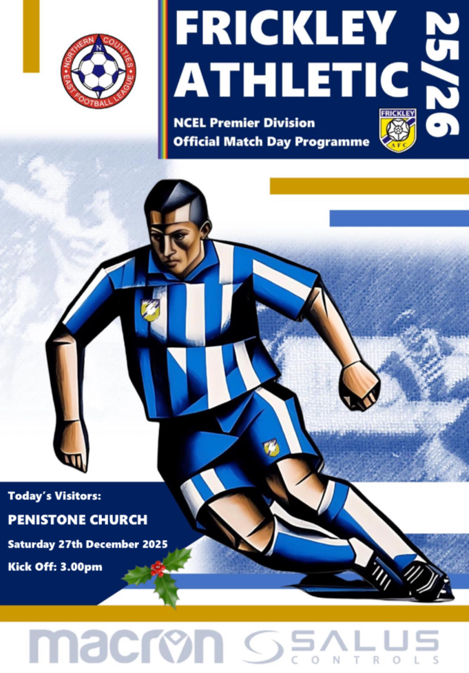 FRICKLEY v PENISTONE CHURCH – FREE DIGITAL PROGRAMME (27/12/25)