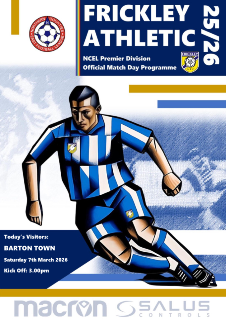 FRICKLEY v BARTON TOWN – FREE DIGITAL PROGRAMME (7/3/26)
